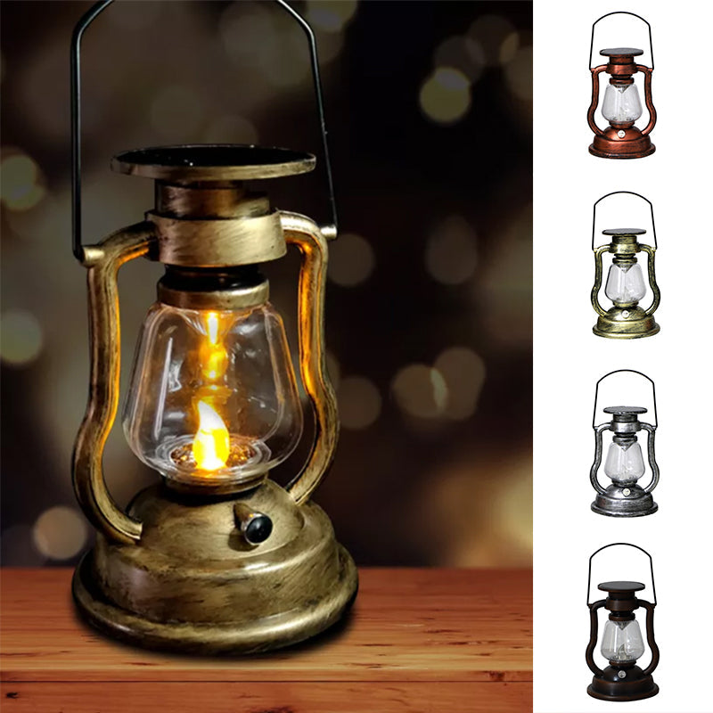 LED Solar Light Retro parafinlampe