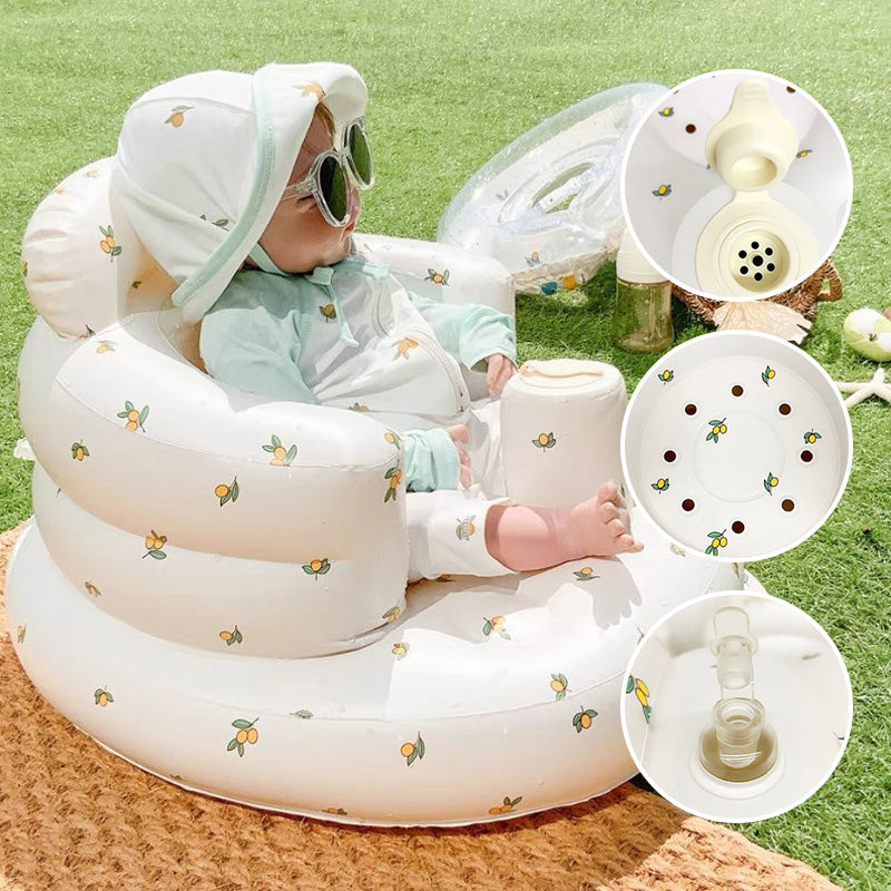 Manuell oppblåsbar babysofa