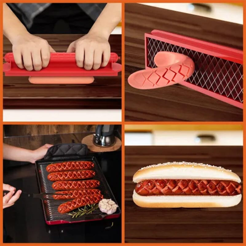 Perfekt Criss-Cross Slots Hotdogs Slicer